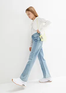 Jeans bootcut, vita media, bonprix