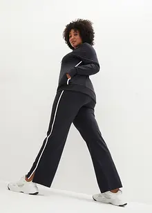 Tuta sportiva in cotone elasticizzato (set 2 pezzi), bonprix