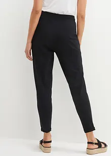 Pantaloni in jersey di misto cotone elasticizzato, bonprix