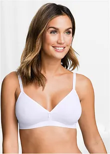 Reggiseno senza ferretto con cotone biologico (pacco da 3), bonprix