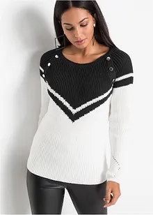 Maglione con bottoni, bonprix