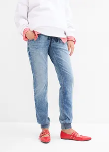 Joggers di jeans prémaman in cotone biologico, bonprix