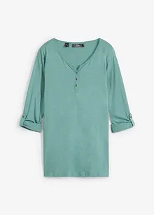 Maglia con bottoncini in puro cotone biologico, bonprix