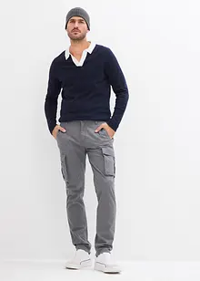 Pantaloni cargo regular fit con puro cotone, straight, bonprix