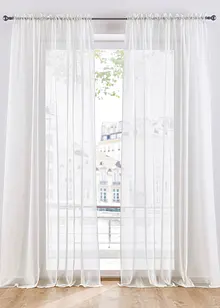 Tende trasparenti in leggero voile (pacco da 2), bonprix