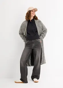 Camicetta oversize in cotone con maniche a 3/4, bonprix