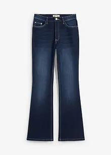 Jeans bootcut elasticizzati, vita alta, bonprix