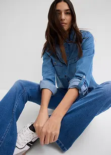 Jeans bootcut elasticizzati, vita alta, bonprix
