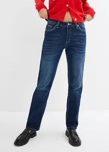 Jeans elasticizzati straight, a vita media, bonprix