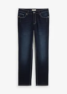 Jeans elasticizzati straight, a vita media, bonprix