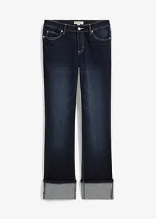 Jeans straight con cinta comoda, vita media, bonprix