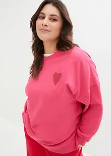 Felpa oversize in cotone biologico, bonprix