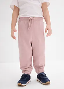 Pantaloni in felpa in puro cotone biologico (pacco da 2), bonprix