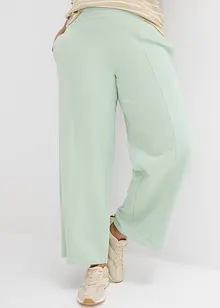 Pantaloni in felpa larghi con cucitura sul davanti, bonprix