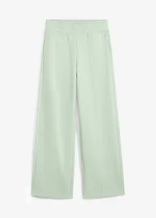 Pantaloni in felpa larghi con cucitura sul davanti, bonprix