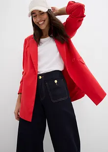 Jeans wide leg elasticizzati a vita media, bonprix