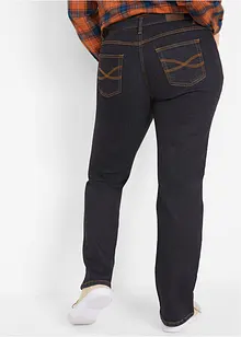 Jeans straight elasticizzati, vita media, bonprix