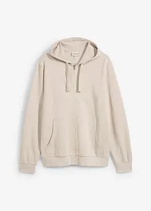 Felpa con zip e cappuccio, bonprix