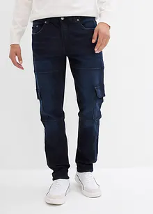 Jeans elasticizzati cargo slim fit, straight, bonprix