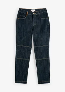 Jeans elasticizzati regular fit, straight con rinforzo al ginocchio, bonprix