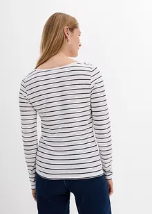 Maglia a maniche lunghe con scollo quadrato, bonprix