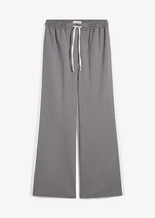 Pantaloni a palazzo con elastico in vita e fasce a contrasto, bonprix