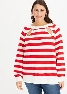 Maglione in filato fine con cut-out, bonprix