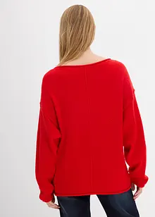 Maglione oversize con maniche a pipistrello, bonprix