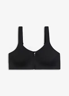 Reggiseno sportivo con chiusura anteriore e sostegno leggero, bonprix