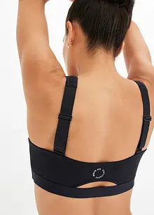 Reggiseno sportivo con chiusura anteriore e sostegno leggero, bonprix