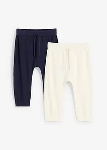 Pantaloni in maglia allungabili per la crescita (pacco da 2), bonprix