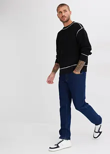 Jeans regular fit in denim robusto, straight, bonprix