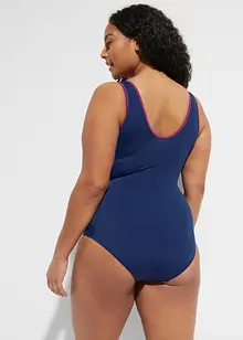 Costume intero sportivo ad asciugatura rapida con inserti a contrasto, bonprix