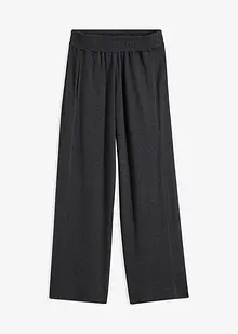 Pantaloni loungewear ampi a coste con tasche, bonprix