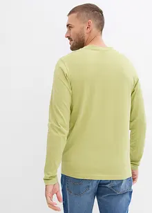 Maglia serafino a maniche lunghe in puro cotone biologico (pacco da 2), bonprix