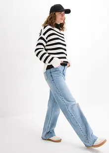 Maglione boxy traforato, bonprix