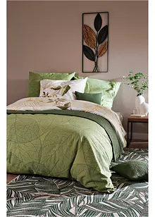 Biancheria da letto con motivo a foglie, bonprix