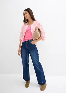 Jeans elasticizzati straight, vita alta, bonprix