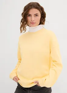 Felpa oversize in puro cotone, bonprix