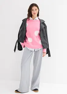 Maglione oversize a pois, bonprix