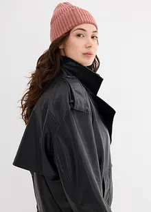 Trench corto in similpelle, bonprix