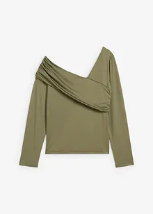 Maglia a maniche lunghe con arricciatura, bonprix