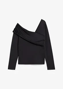 Maglia a maniche lunghe con arricciatura, bonprix