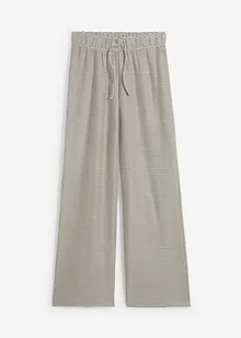 Pantaloni in jersey a righe con cordoncino, bonprix