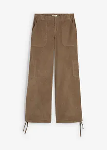 Pantaloni cargo in velluto a coste, bonprix