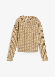 Maglione oversize in puro cotone, bonprix