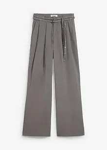 Pantaloni con pinces in viscosa fluente, bonprix