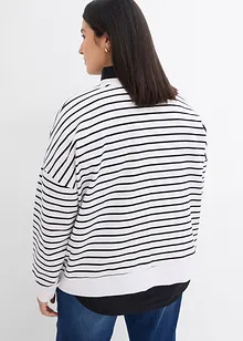 Felpa oversize in misto cotone, bonprix