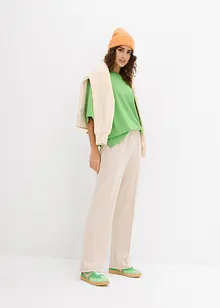 Pantaloni in felpa con cucitura, bonprix