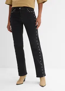 Jeans elasticizzati straight, vita media, bonprix